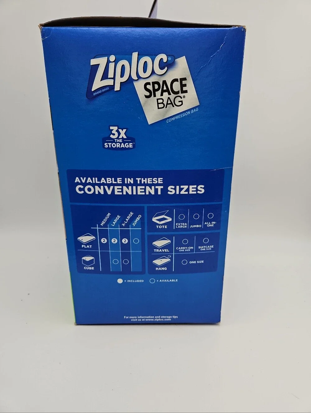 Ziploc Space Bag Variety Pack 6 Bags Vacuum Storage Compression Bags New